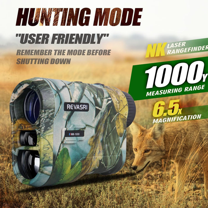 Hunting Laser Rangefinder with Rechargeable Battery 1000 Yards Hunting Range Finder with Target Acquisition Technology Easy-to-Use Clear Accurate Rangefinders for Hunters