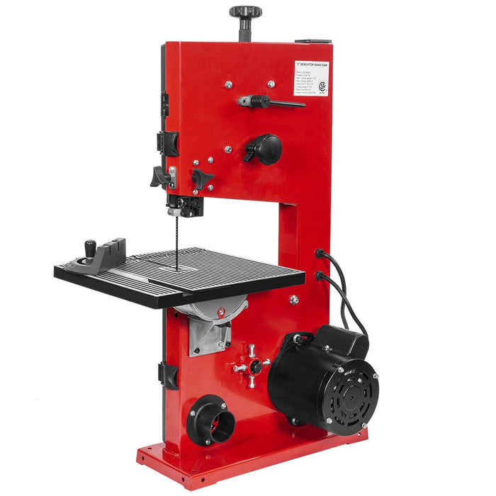 9" 3 Amp 2340 RPM Benchtop Stationary Wood Cutting BandSaw Dust Collection Port
