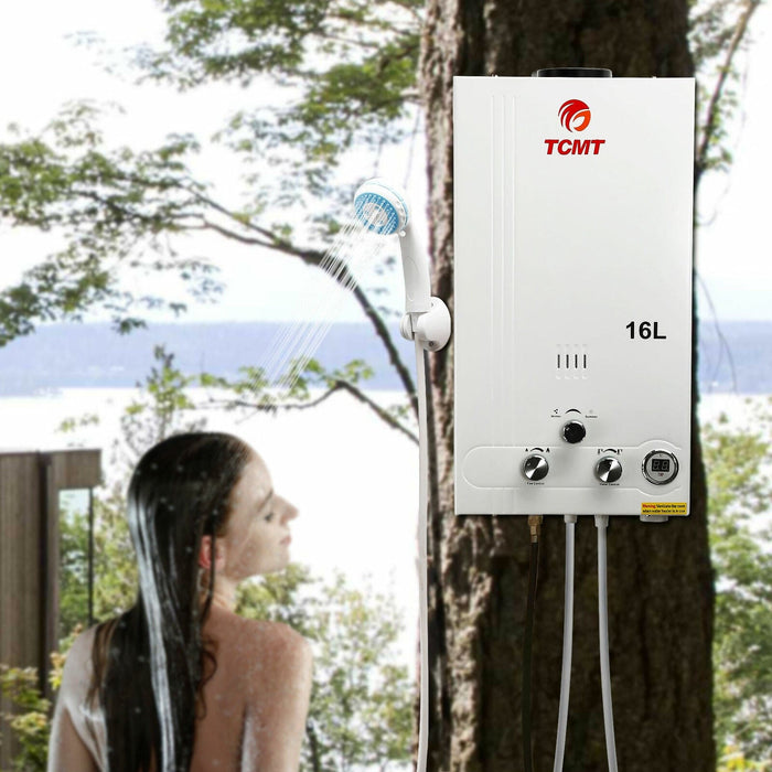 16L 4.2GPM Tankless Water Heater Natural Gas Water Boiler On-Demand Whole House