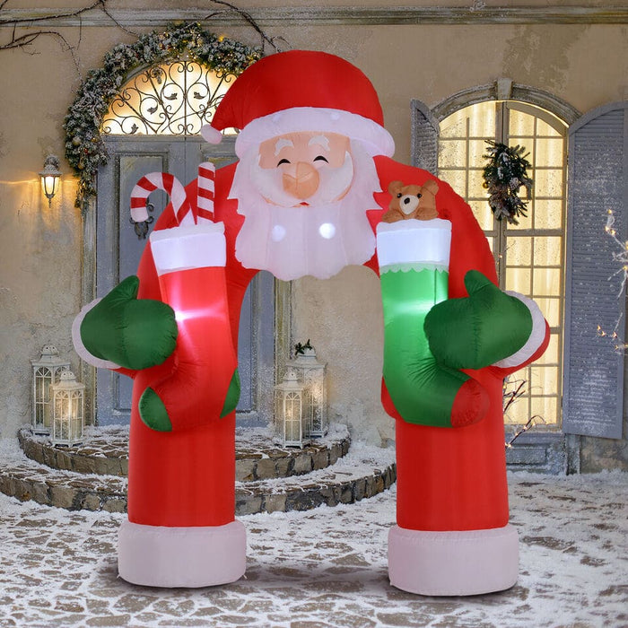 11ft Christmas Inflatable Archway Indoor Outdoor Decoration Santa Claus