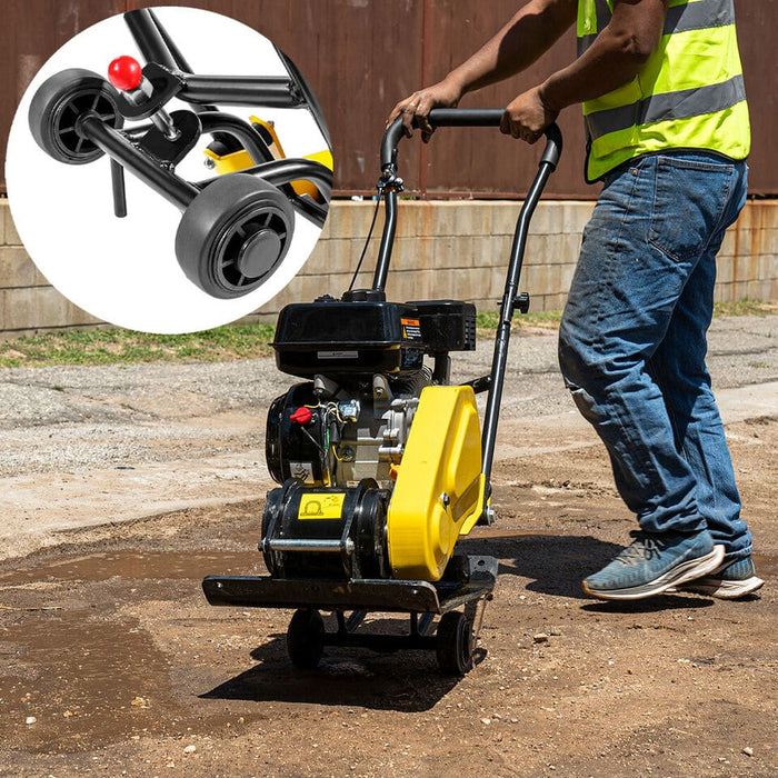Stark USA 7.0hp Walk-Behind Vibratory Plate Compactor Rammer 196cc EPA Engine