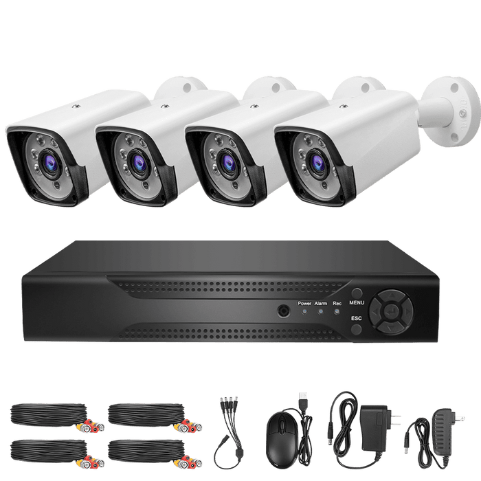 4CH H.265+ 5MP Lite DVR 1080P Outdoor CCTV Home Security Camera System Kit