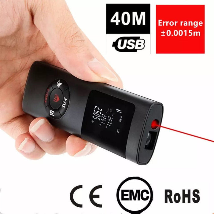 40m/131ft Handheld Digital Laser Point Distance Meter Measure Tape Range Finder