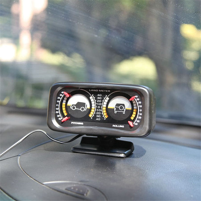 Two-barreled Inclinometer SUV Car Balance Level Slope Meter with Backlight 12V