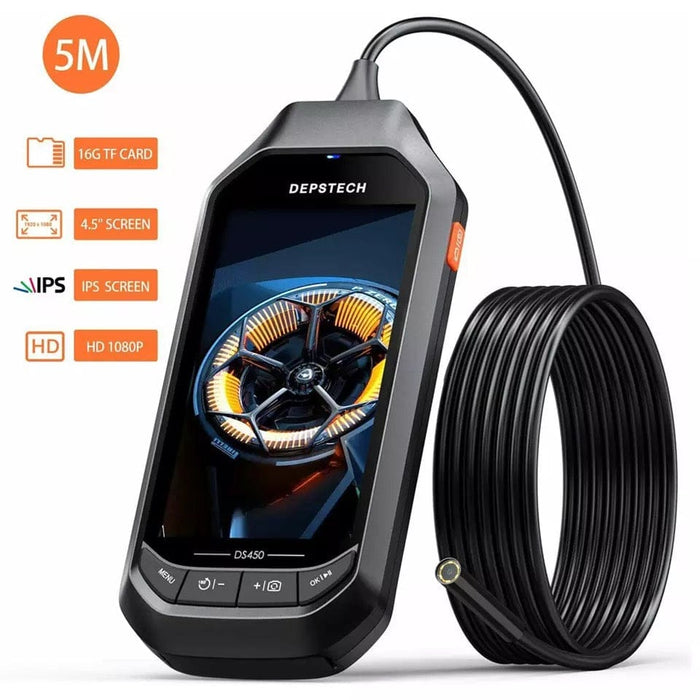 DS450 Dual-Lens Industrial Endoscope 1080P Inspection Camera Digital Borescope