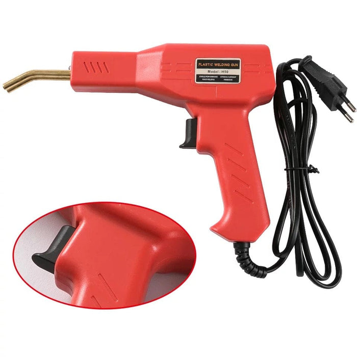 110V Hot Stapler Plastic Repair Car Bumper Welding Welder Machine Gun Kit