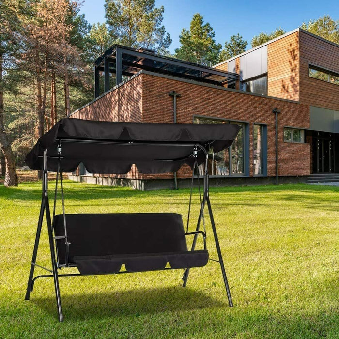 3 Person Patio Swing Chair Outdoor Canopy Lounge Hammock Garden