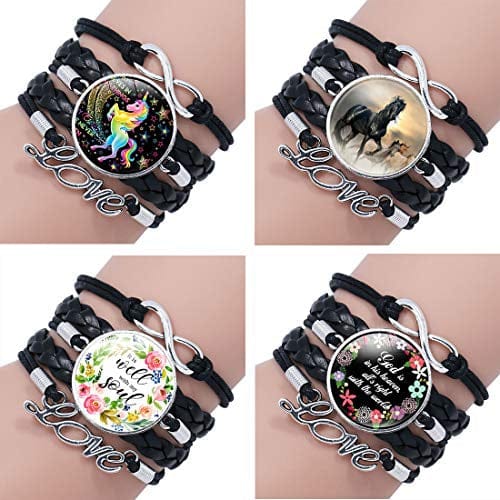 Personalized Bracelet Photo For Women’s Woven Leather