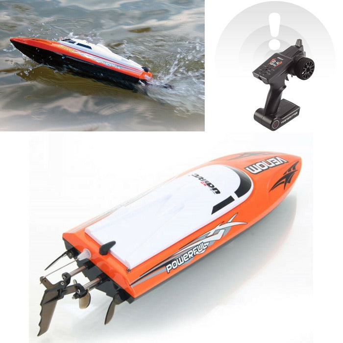 Udirc RC Boat 2.4GHz High Speed Remote Control Electric Boat Power Venom Orange
