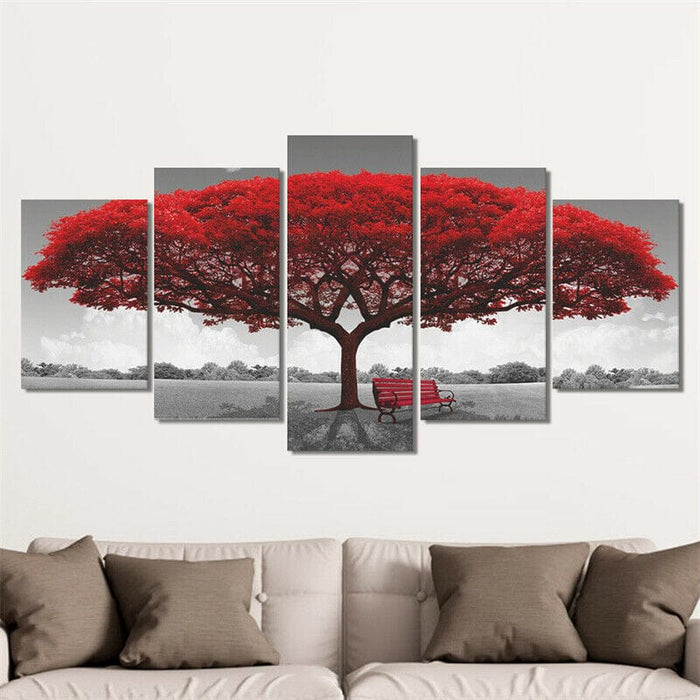 5Pcs Landscape Pictures Canvas Print Paintings Wall Art Modern Living Room Decor