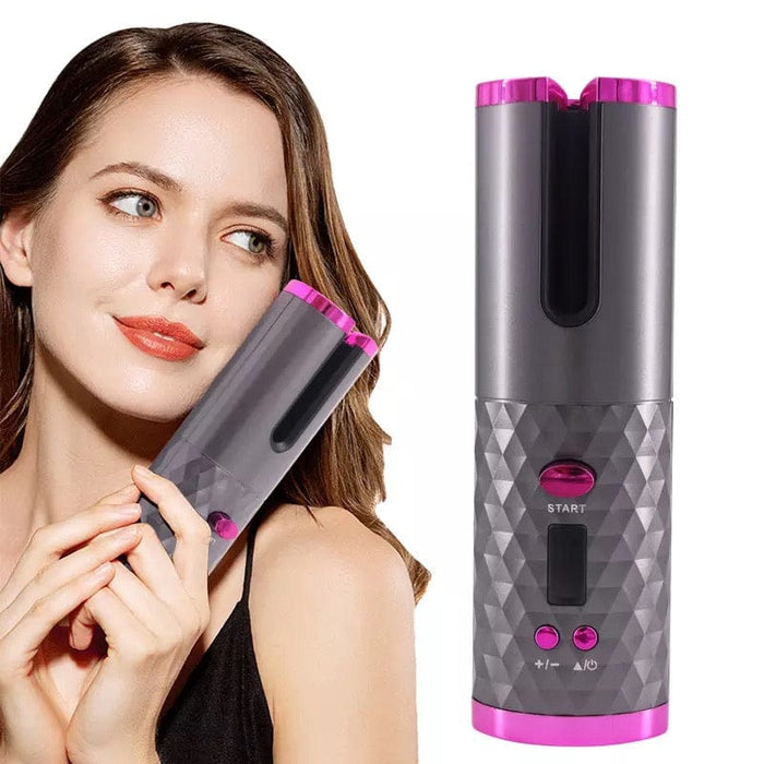 USB Cordless Automatic Rotating Hair Curling Iron