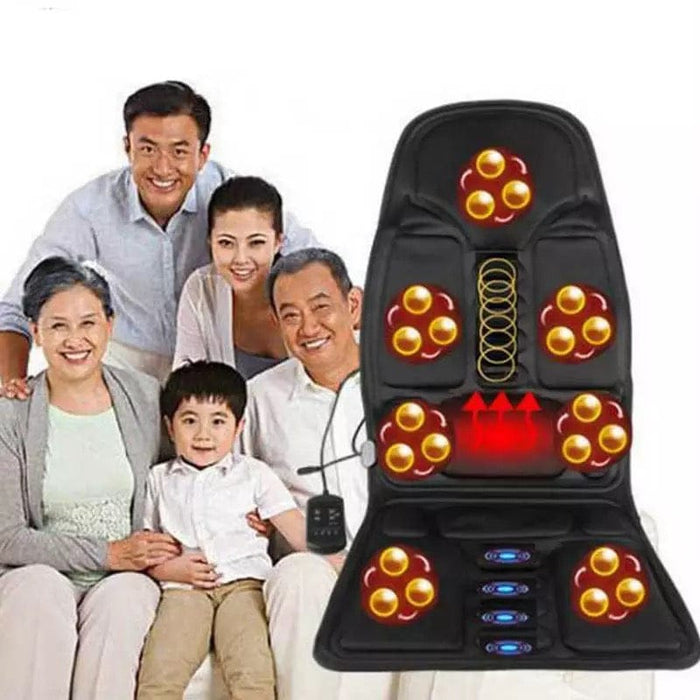 8 Mode Massage Seat Cushion with Heated Back Neck Massager