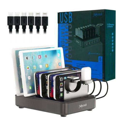 6 Port Charging Station PD QC3.0 For Multiple Devices USB Fast Charger