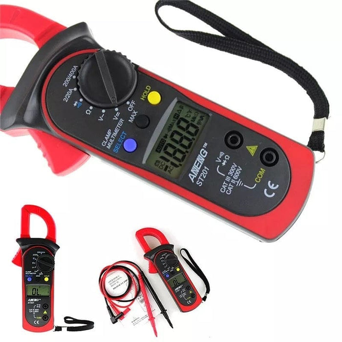 ST201 4000 Counts AC/DC Current Volt Amp Digital Clamp Meter Ammeter Multimeter