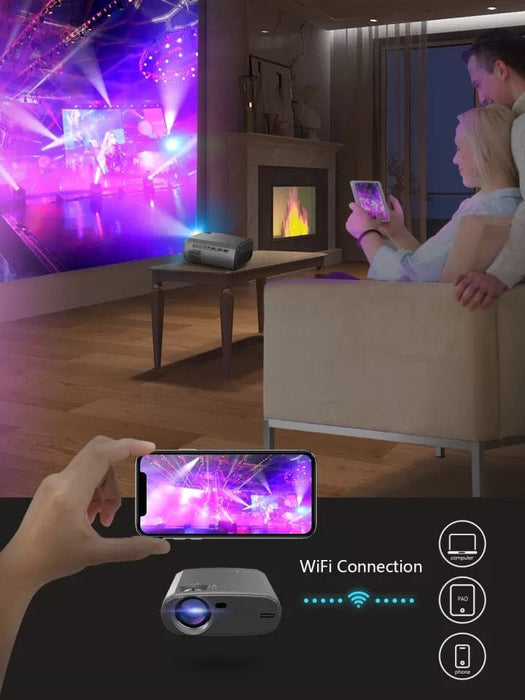 WEWATCH Portable 5G WIFI Projector 1080P Bluetooth HDMI Video Home Theater