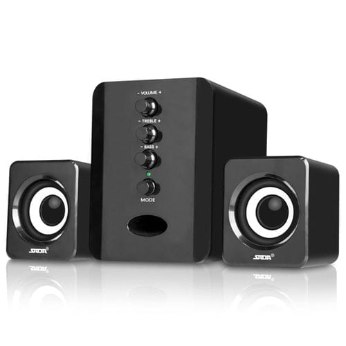 USB 2.1 Computer Speakers System PC Desktop Laptop Stereo Audio Player Subwoofer