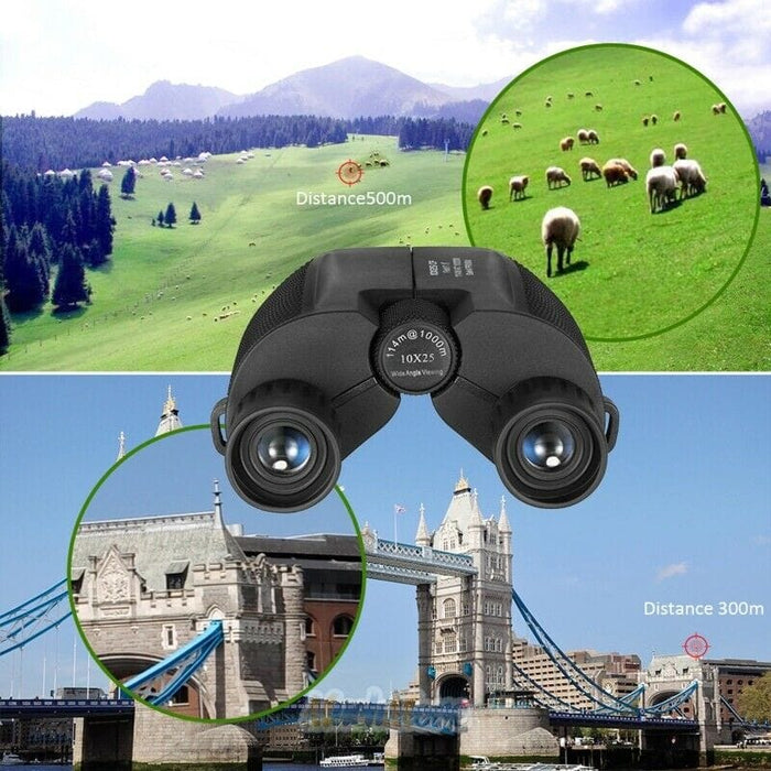 10X25 Zoom Binoculars with Night Vision BAK4 Prism