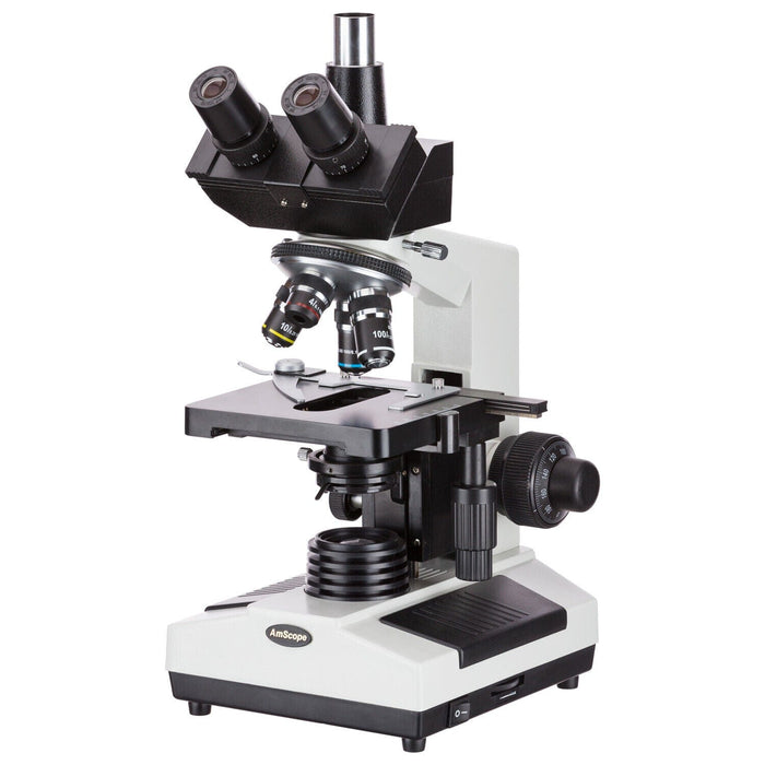 AmScope 40X-2000X Trinocular Compound Microscope w Camera Port Lab or Multi-Use