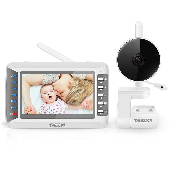 Wireless Video Baby Monitor Battery Camera Audio Pan/Tilt 4.3 Monitor Night View
