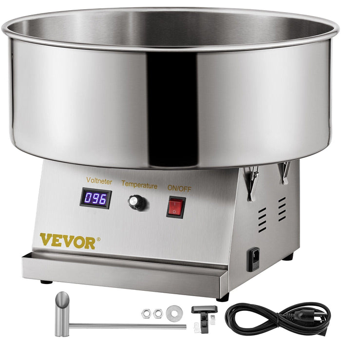 VEVOR Commercial Cotton Candy Machine 1000W Electric Sugar Floss Maker 19.7''