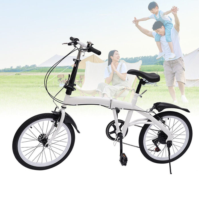 20" Folding Bikes fit Adult, Folding Bike for Adults 7 speed