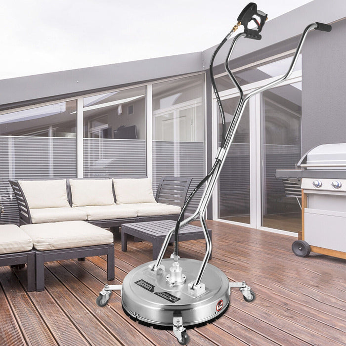 21" Pressure Washer Surface Cleaner 4000PSI Dual Handle Quick Connect