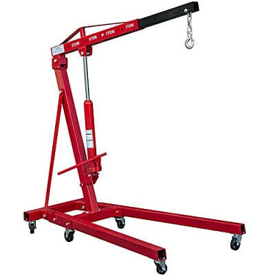 2 Ton Folding Cherry Picker Engine Crane Hydraulic Engine Hoist Crane 4400LB
