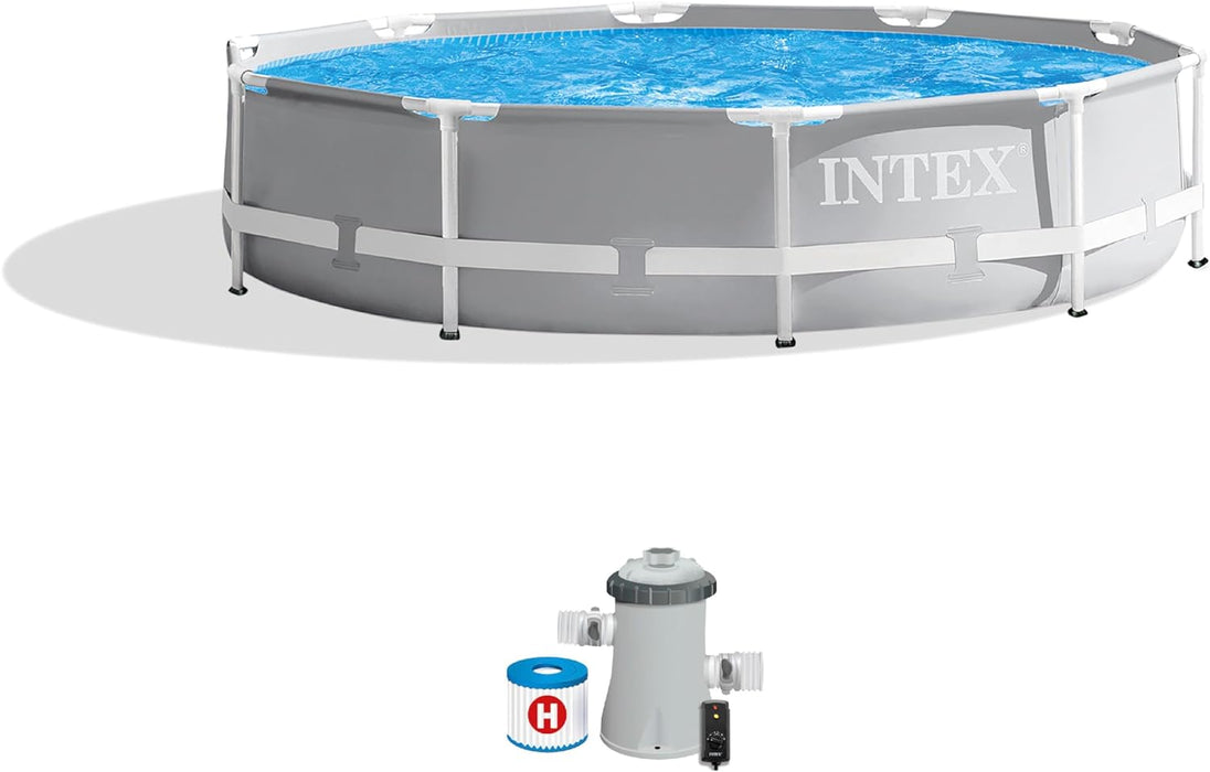 Intex 26701EH 10ft x 30in Prism Frame Above Ground Swimming Pool with Pump