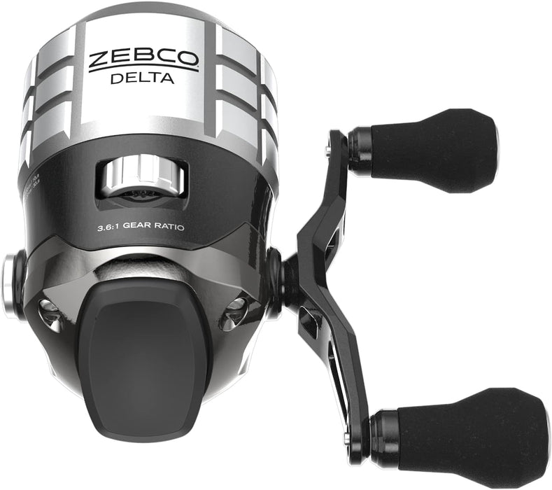 Zebco Delta Spincast Fishing Reel, Instant Anti-Reverse Clutch, All-Metal Gears, Changeable Right- or Left-Hand Retrieve