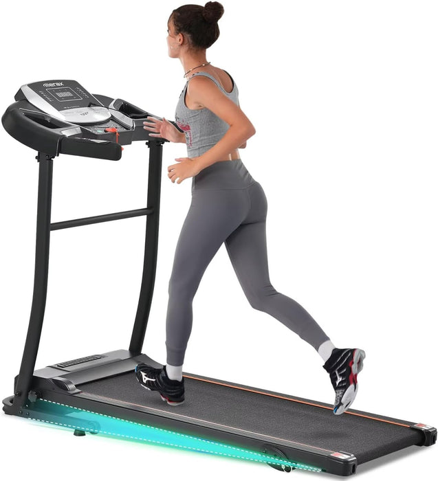 Merax Treadmills For Home Perfect Folding Treadmill, Walking Running Treadmill with Incline, Cardio Exercise Machine, 2.5 HP, 7.5MPH, 300 lbs User Capacity