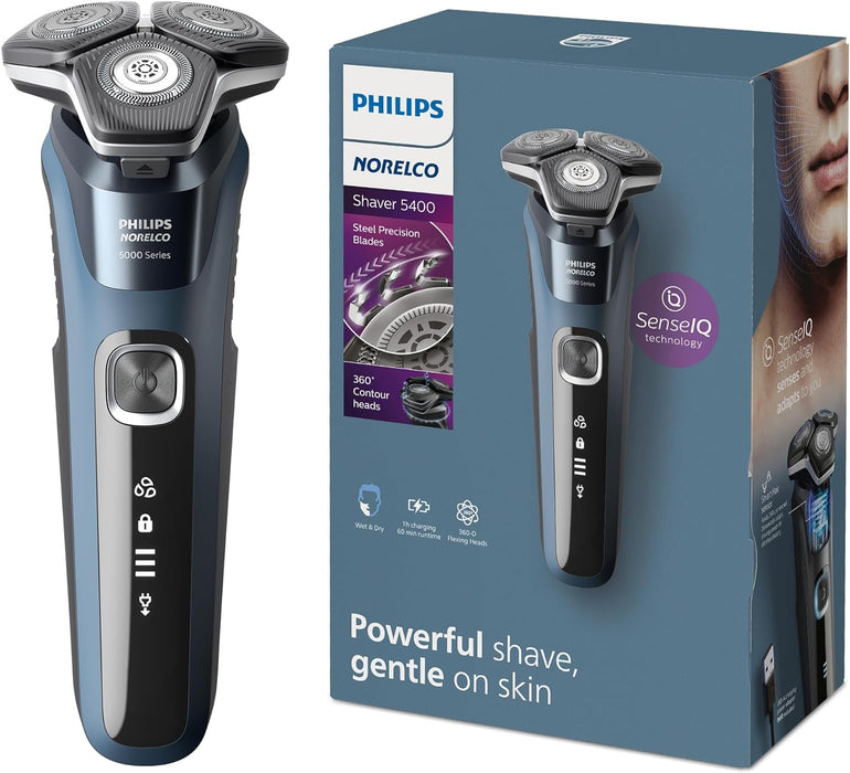 Philips Norelco Shaver 5400, Rechargeable Wet & Dry Shaver with Pop-Up Trimmer, S5880/81