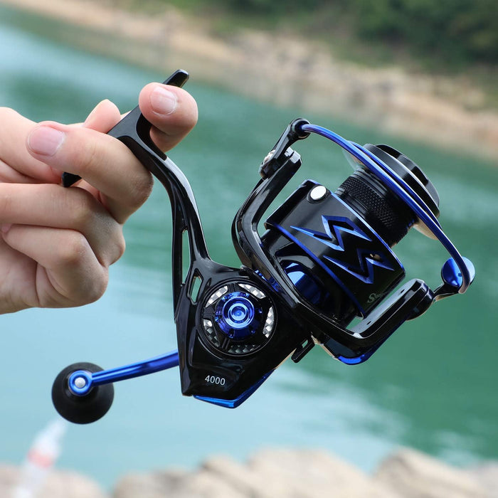 Sougayilang Spinning Reels Ultra-Weight, 6.2: 1 High Speed Gear Ratio, Metal Frame and Rotor, 12 + 1 Shielded BB, Smooth Powerful Freshwater and Saltwater Spinning Fishing Reel