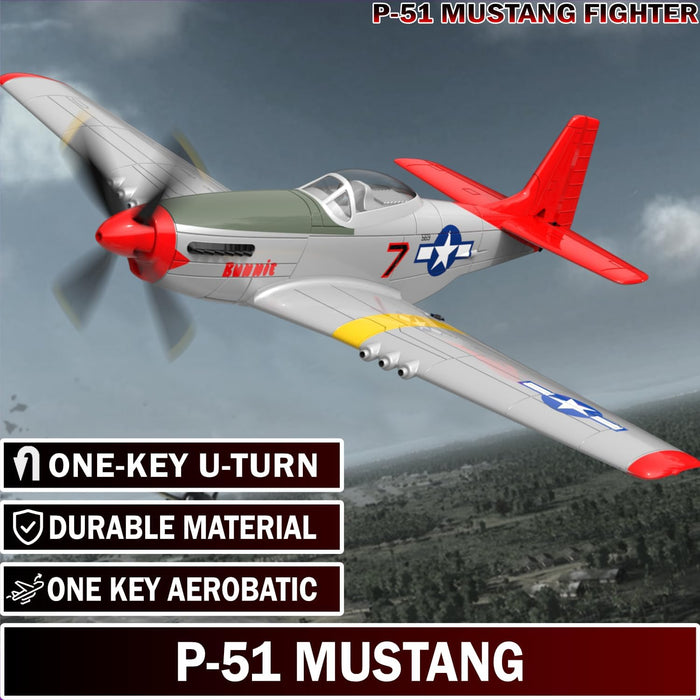 LEAMBE Remote Control Aircraft Plane, RC Plane with 3 Modes for Easy U-Turns and Control for Adults & Kids