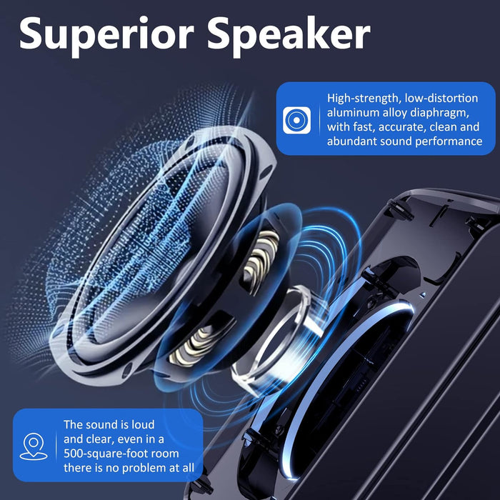 HWWR Karaoke Machine for Adults and Kids, Bluetooth Speaker with 2 Microphones, Portable Party Karaoke Speaker with DJ Lights Support REC, PA System Best...