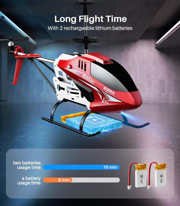 SYMA RC Helicopters, S50H Remote Control Helicopter Toys for Boys Girls with 2 Batteries, Altitude Hold, One-Key Take Off/Landing, 2 Speed Modes, Gift for 8 9 10 11 12 Years Old