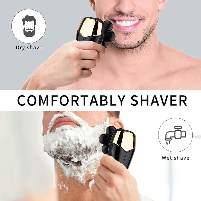 Head Shavers for Bald Men Electric Rotary 5 in 1 Shaver Beard Trimmer Grooming Kit, Rechargeable USB Faster-Charging LED Display Waterproof Wet/Dry Clippers