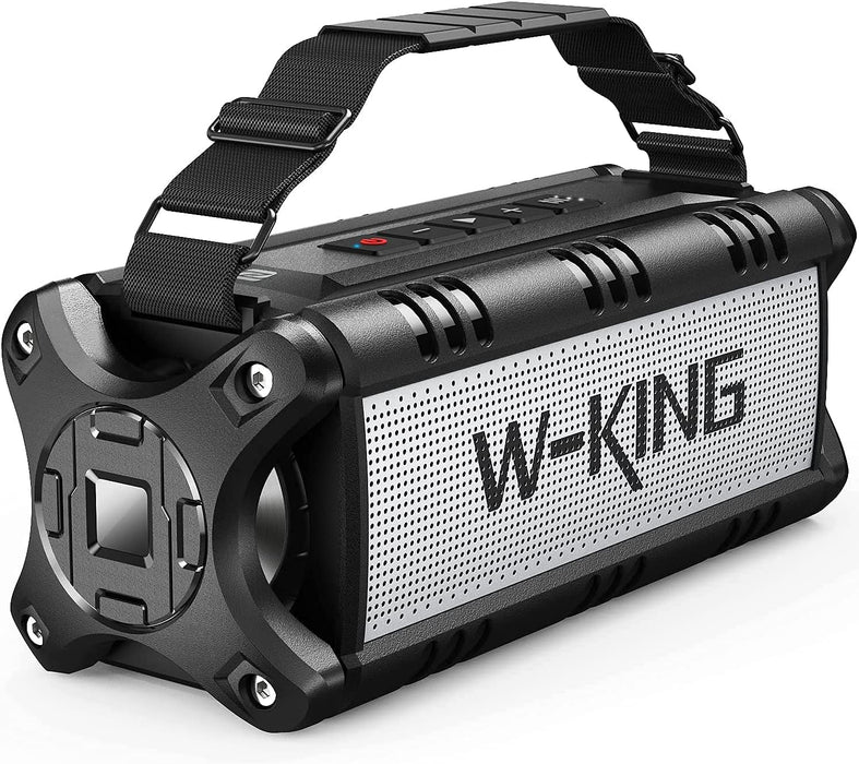 W-KING Bluetooth Speaker, 90W Peak 50W RMS Powerful Bluetooth Speaker Loud IPX6 Waterproof, Large Outdoor Portable Speaker Wireless Deep Bass/Bluetooth 5.0/Power Bank/40H Playtime/TF-Card/AUX/NFC/EQ