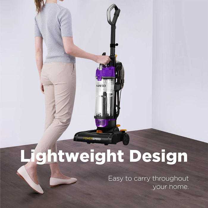 eureka NEU182B Power Speed Bagless Upright Vacuum Cleaner, Lite, Purple