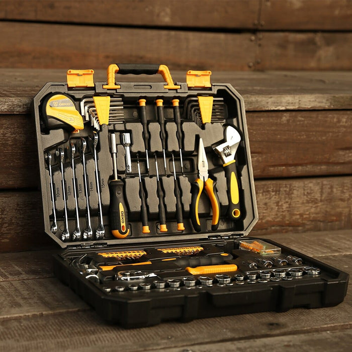 108Pcs Household Hardware Hand Tools Combination Auto Car Repair Kit Toolbox