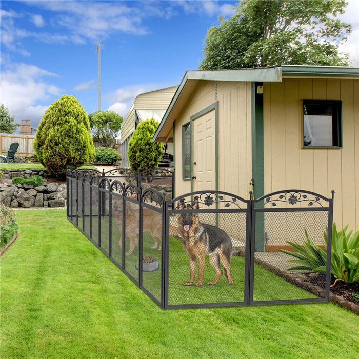 HeavyDuty Dog Playpen Indoor Outdoor Pet Fence Exercise Cage w Waterproof
