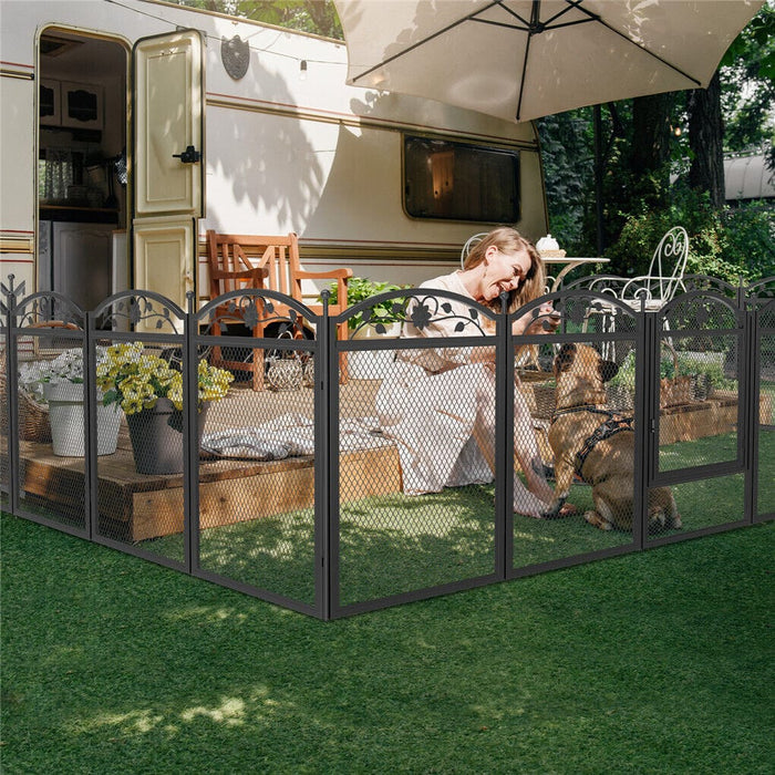 HeavyDuty Dog Playpen Indoor Outdoor Pet Fence Exercise Cage w Waterproof