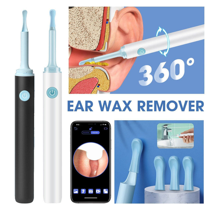 Smart WIFI Ear Wax Removal Visual Endoscope Otoscope HD LED Camera Cleaner Tool