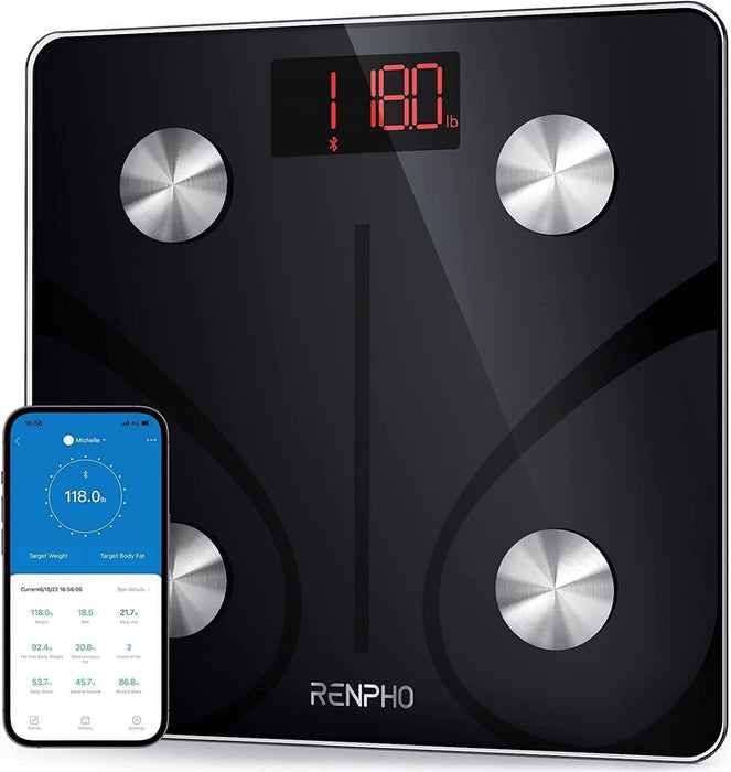 Smart Scale for Body Weight, Digital Bathroom Scale BMI Weighing Bluetooth