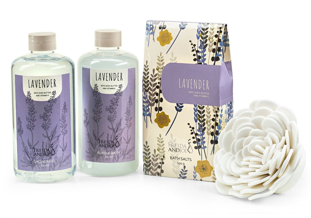 Lavender Fragrance Bath & Body Spa Gift Set Basket