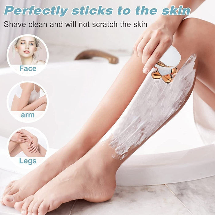 5 In 1 Women Electric Shaver Bikini Trimmer Razor Hair Remover Wet/Dry Leg Hand