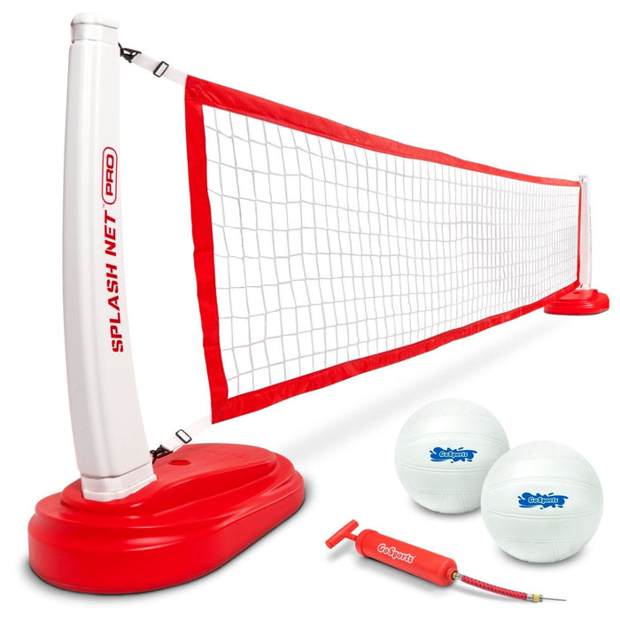 GoSports Splash Net PRO Pool Volleyball Net Set - Red