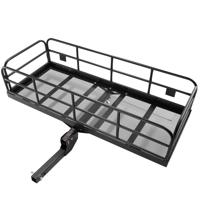 VEVOR 400lbs Hitch Mount Cargo Carrier 60x24x14in Stabilizer Fits 2" Receiver