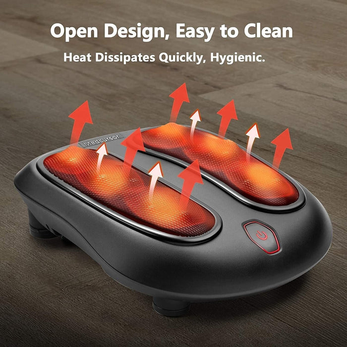 Shiatsu Foot Massager with Heat, Electric Deep Kneading Massage Machine