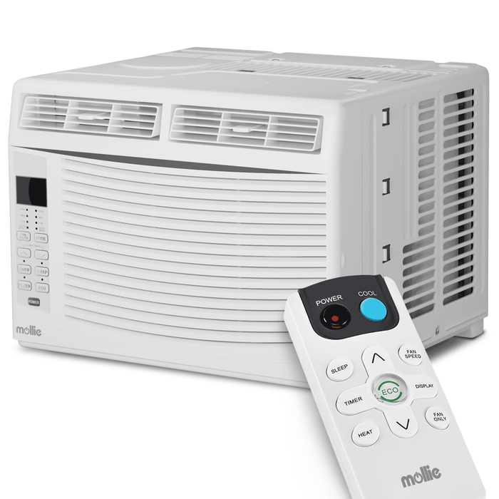 6,000 BTU Window Air Conditioner Dehumidifier Fan Auto Restart AC Unit w/Remote