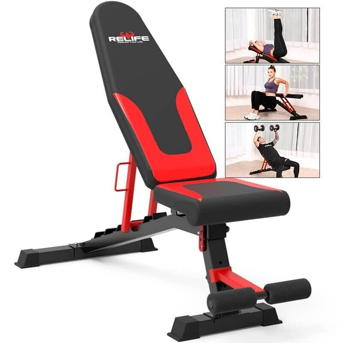 Adjustable Weight Bench Foldable Incline Decline Workout Home Gym Equipment